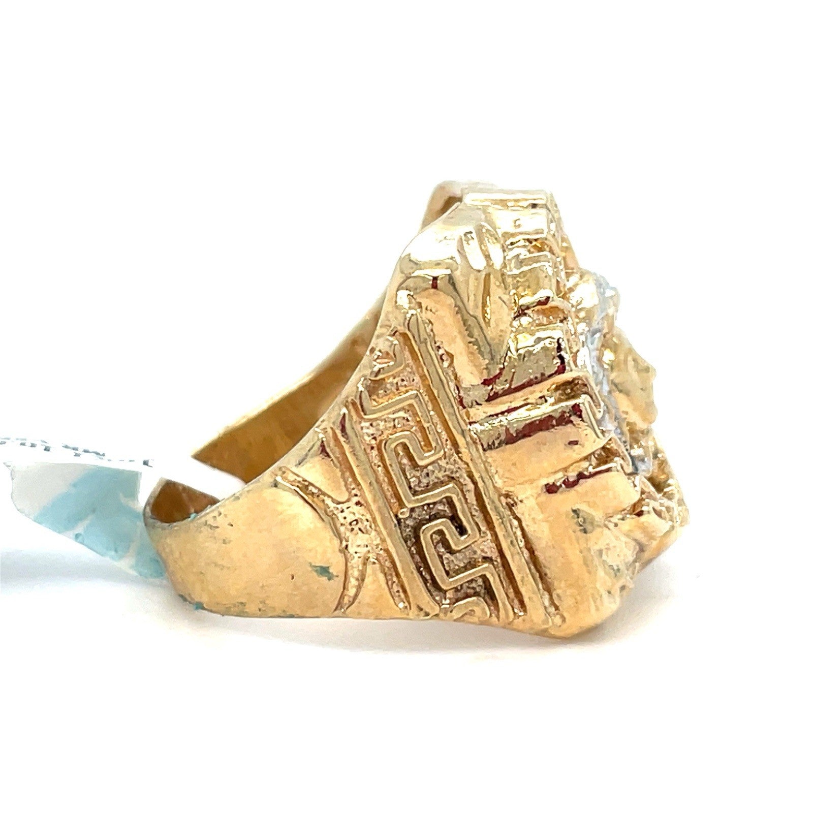 10K Yellow Gold Men’s Versace Design Ring 10.00g Size 91