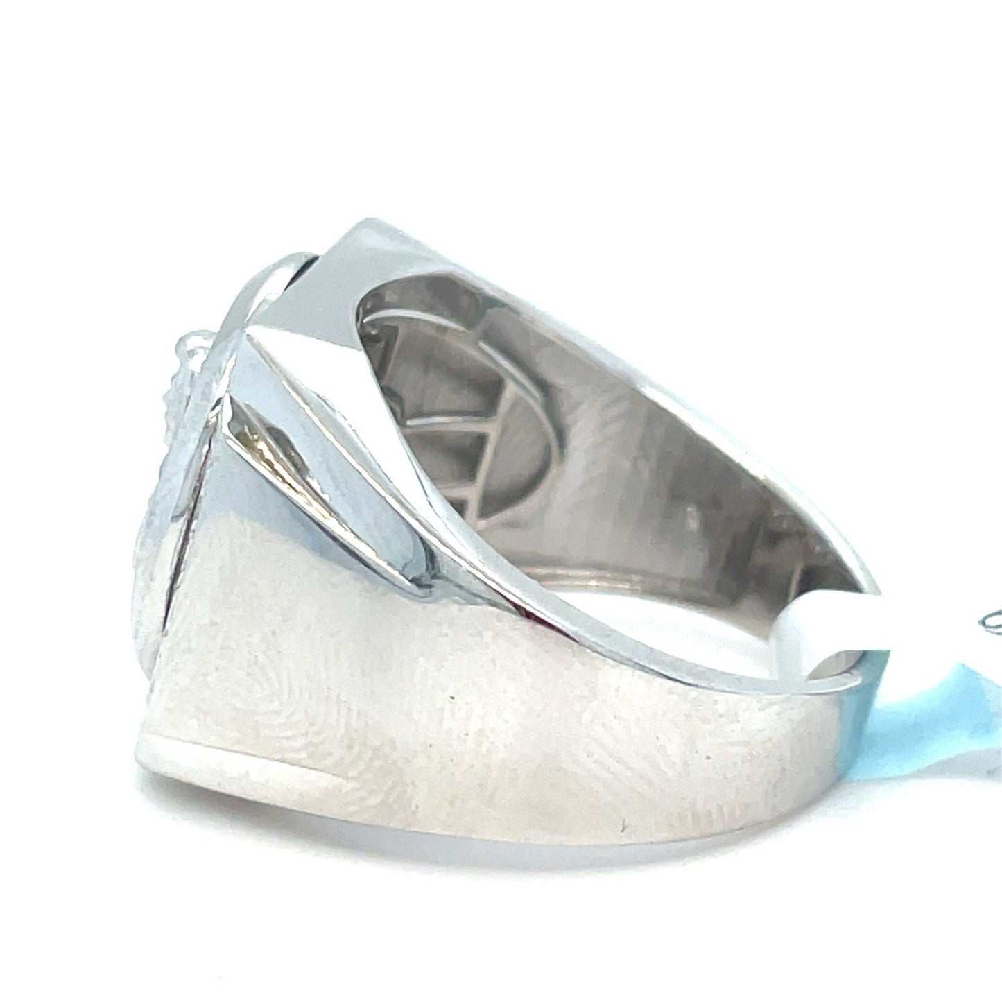 925 Sterling Silver Men’s CZ Mal Verde Ring 8.80g Size 102