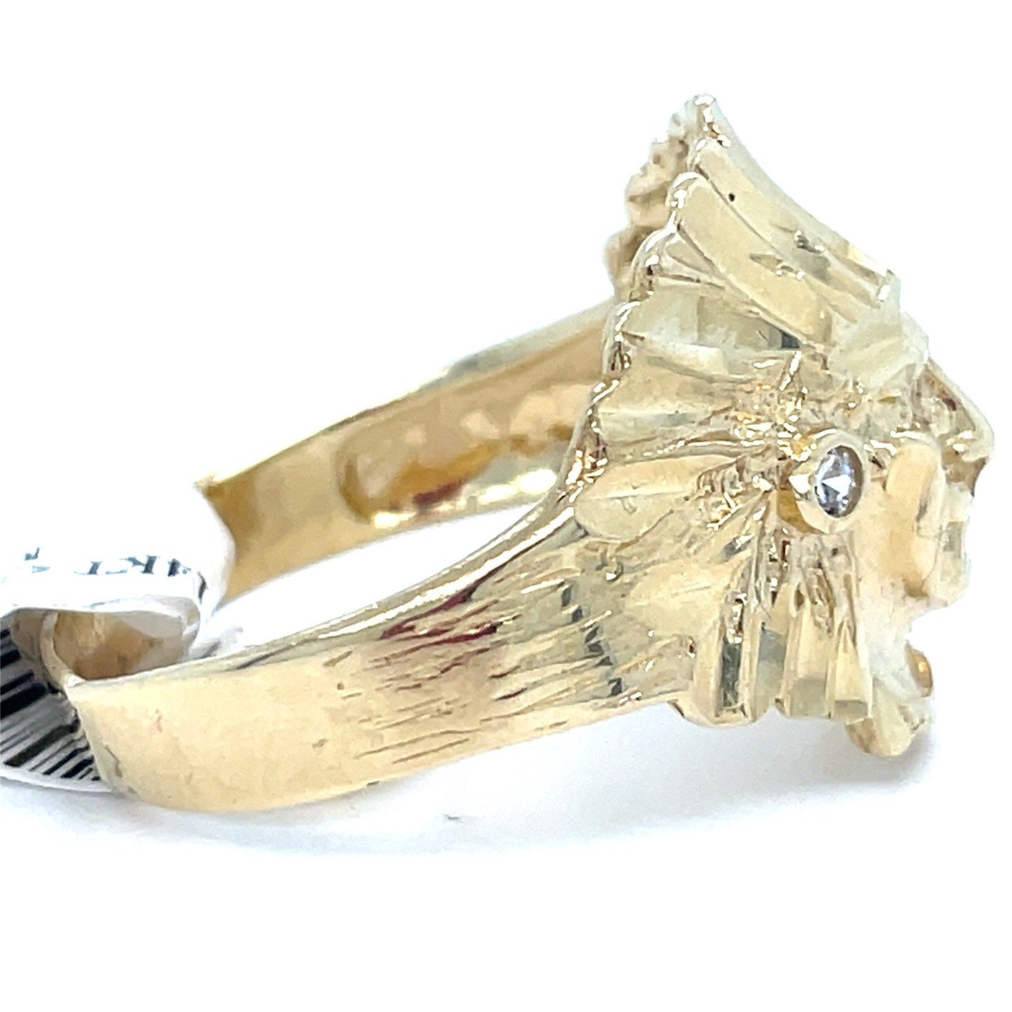 14k Yellow Gold Men’s Chief Ring 5.00g Size 101