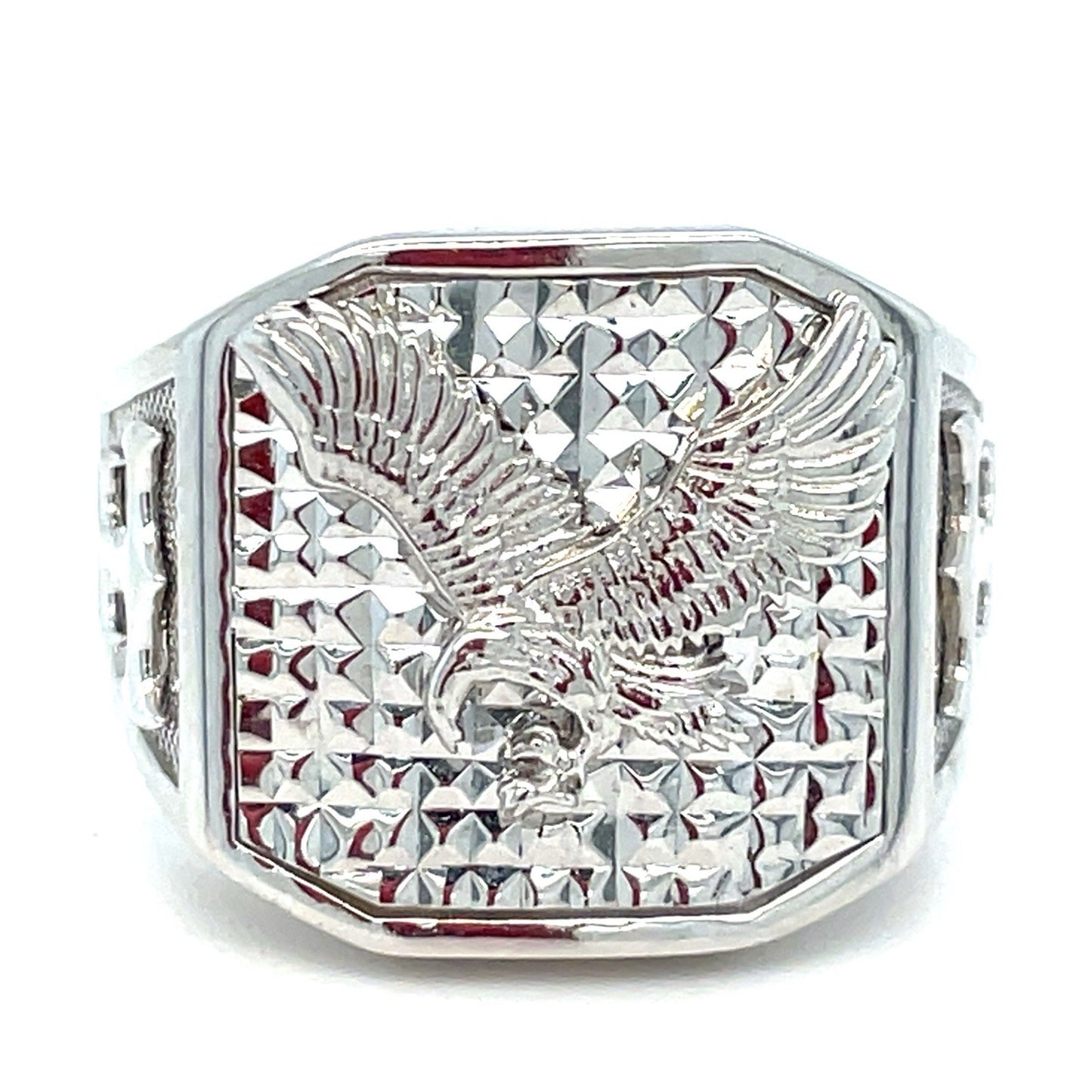 925 Sterling Silver Men’s Eagle Ring 7.60g Size 110