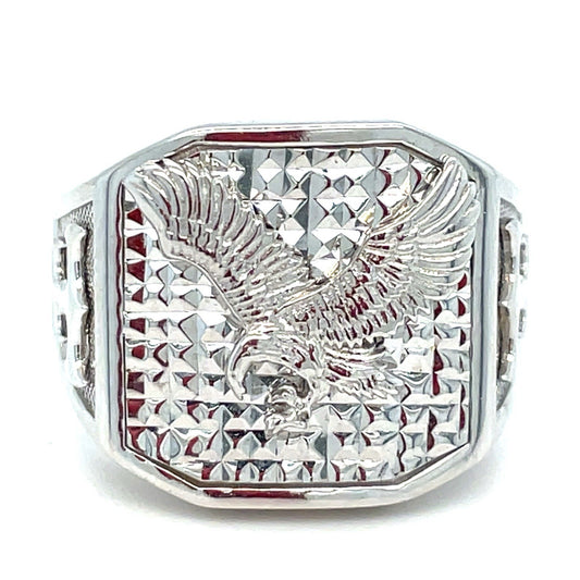 925 Sterling Silver Men’s Eagle Ring 7.60g Size 110