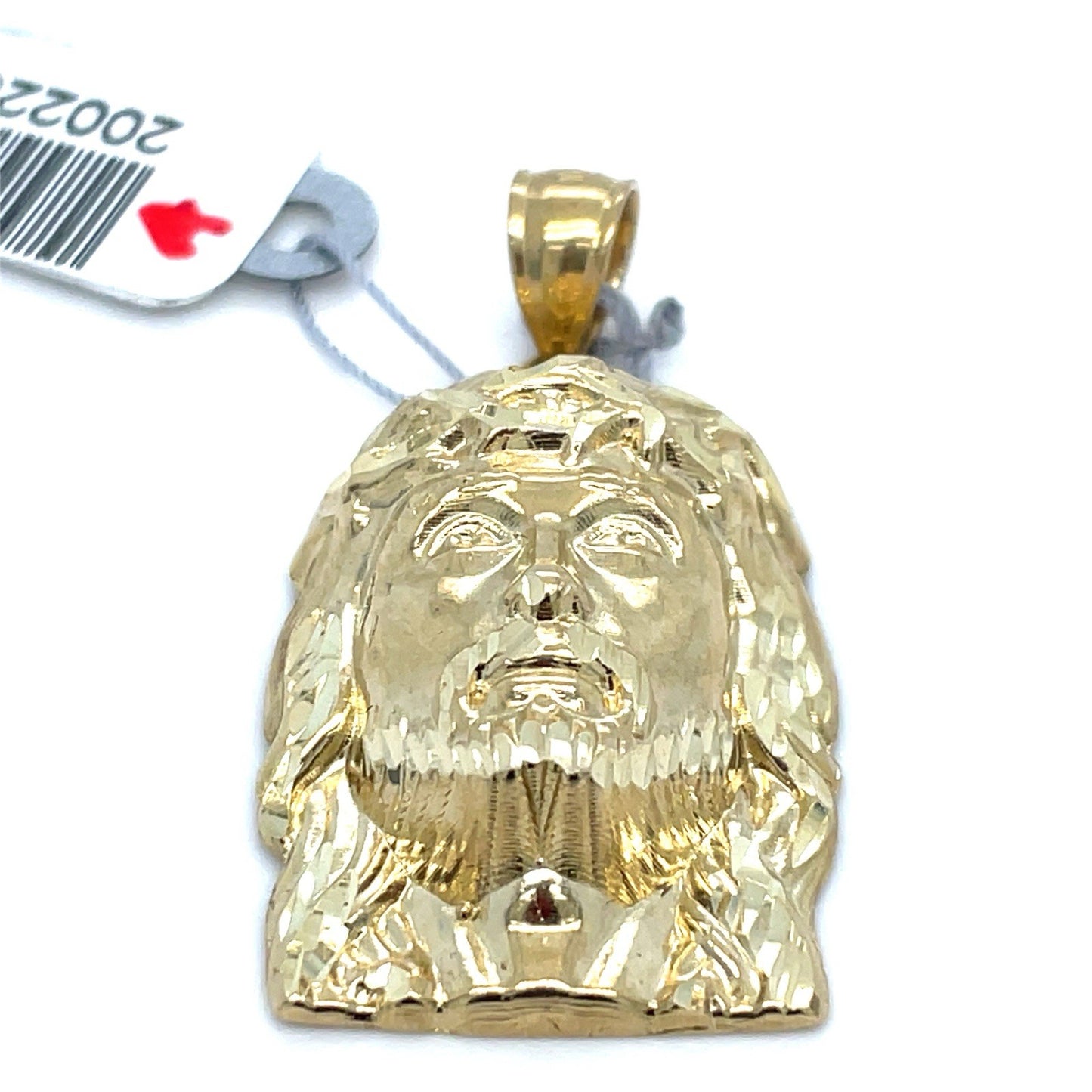 10k Yellow Gold 3D Jesus Pendant 3.45g1