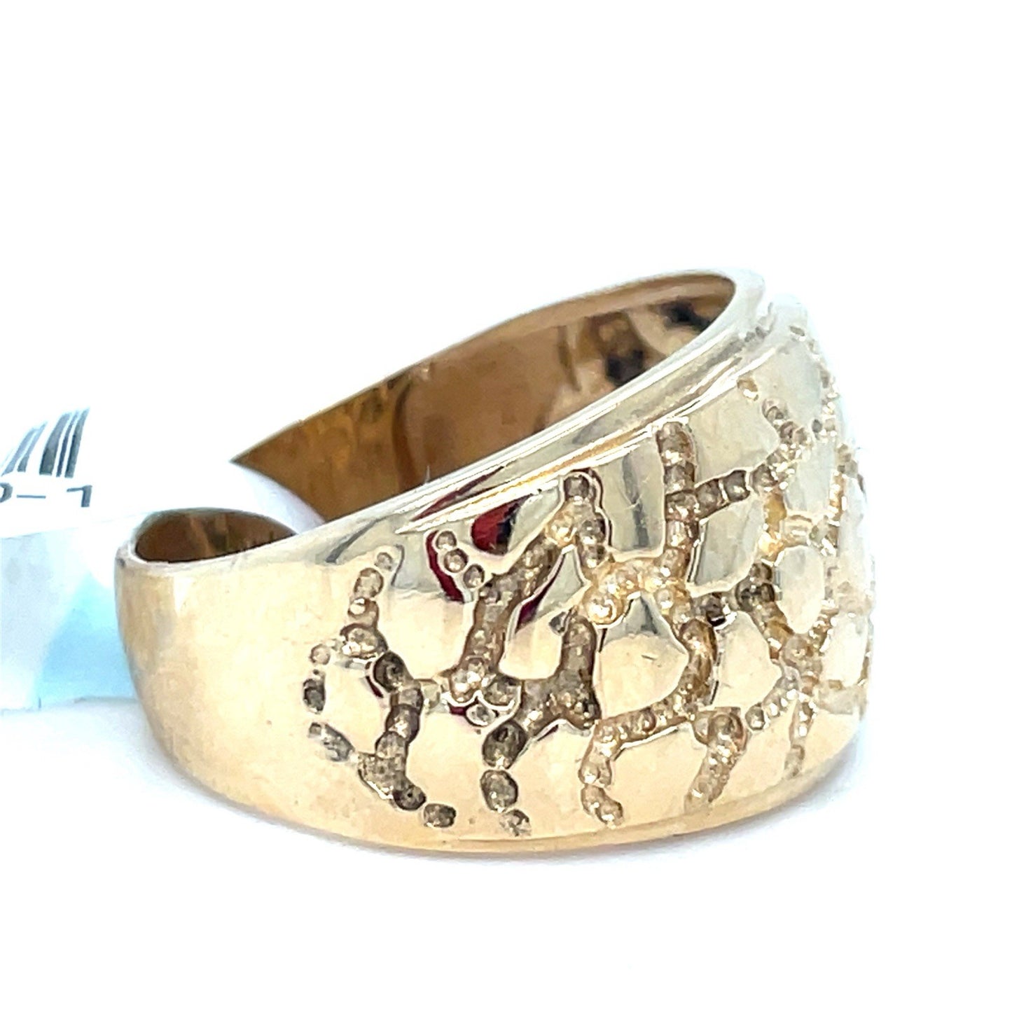 14k Yellow Gold Wide Nugget Ring 5.10g Size 81