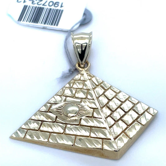10k Yellow Gold Pyramid Pendant 4.40g0