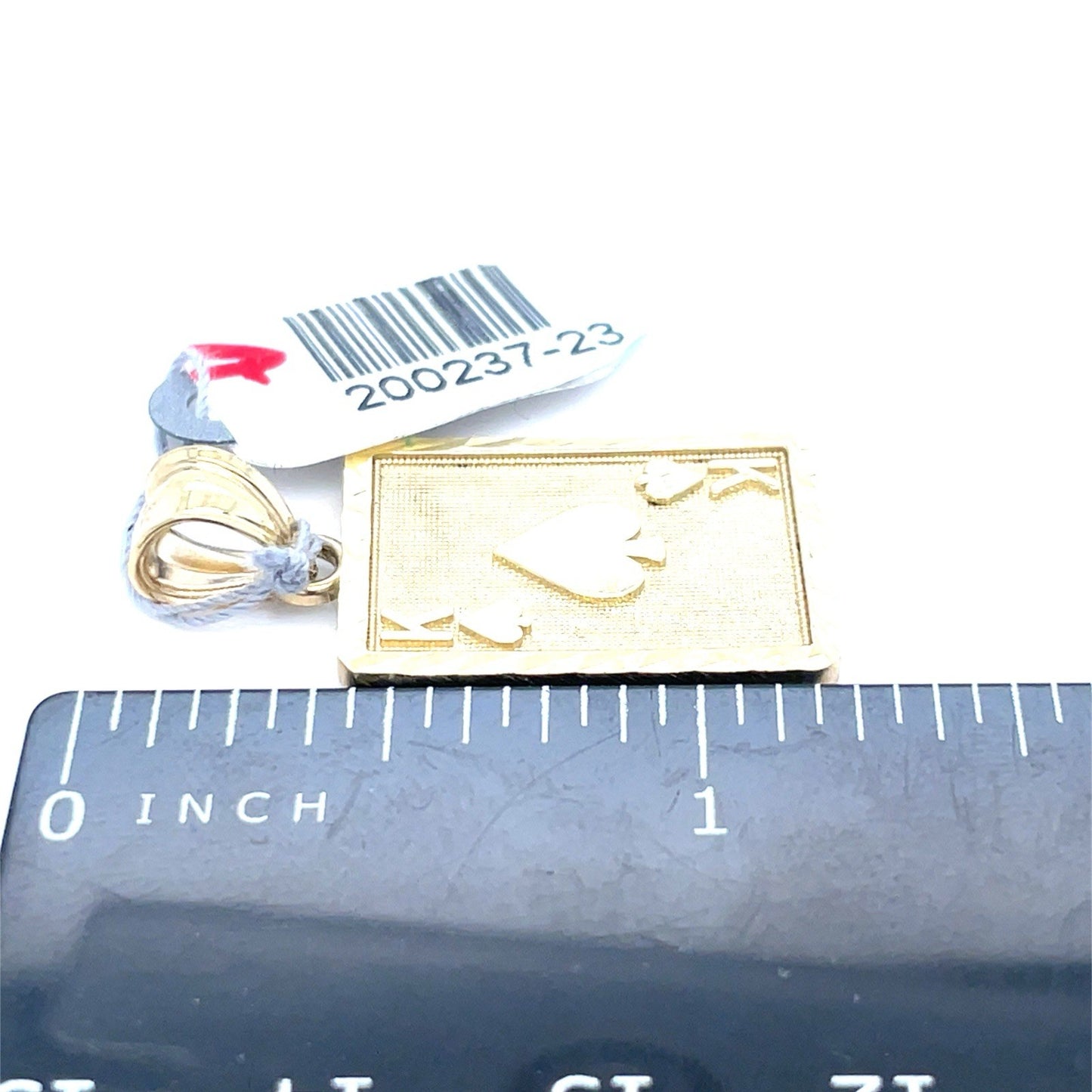 10k Yellow Gold King Of Spades Pendant 2.45g2