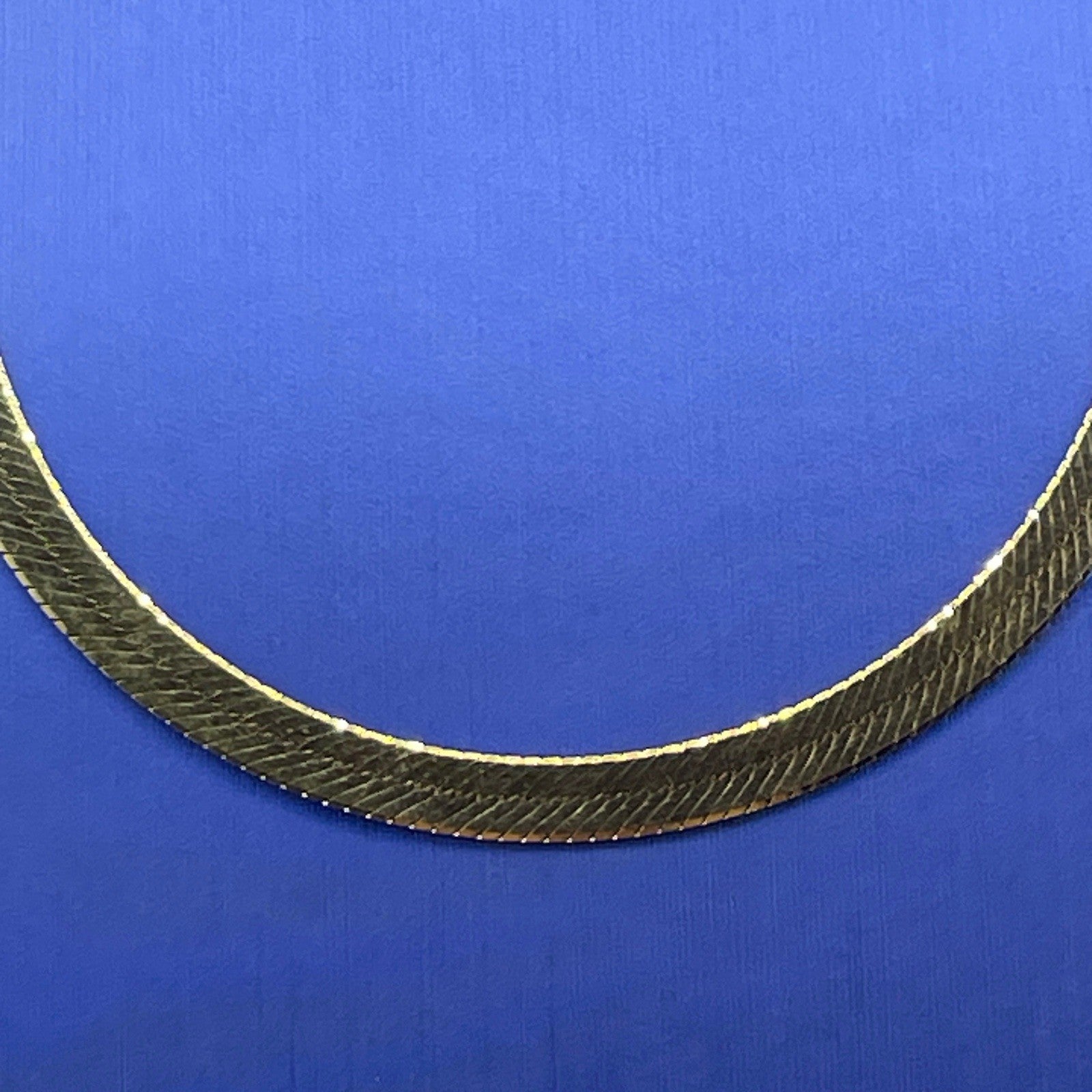 14K Yellow Gold 18” Herringbone Necklace 12.50g 4.5mm 0