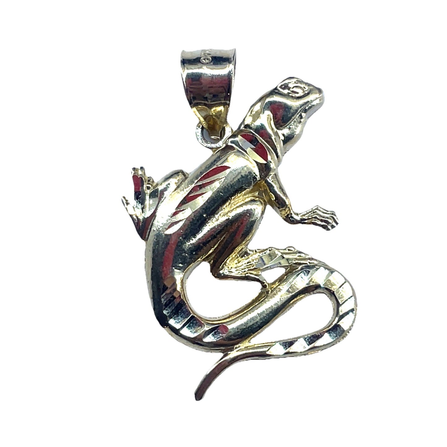 10K Yellow Gold Lizard Pendant 3.40g0