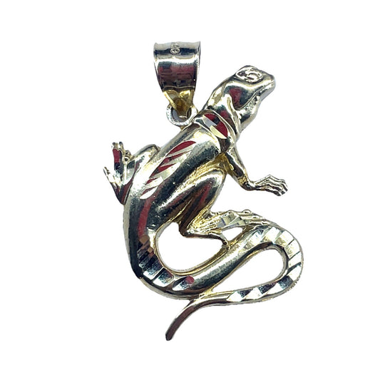 10K Yellow Gold Lizard Pendant 3.40g0