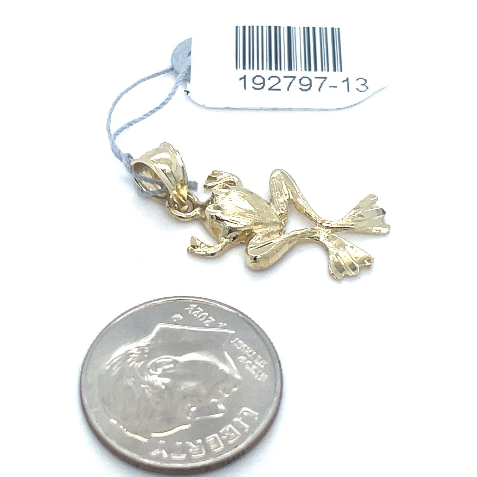 14k Yellow Gold Women’s Frog Pendant 1.26g1