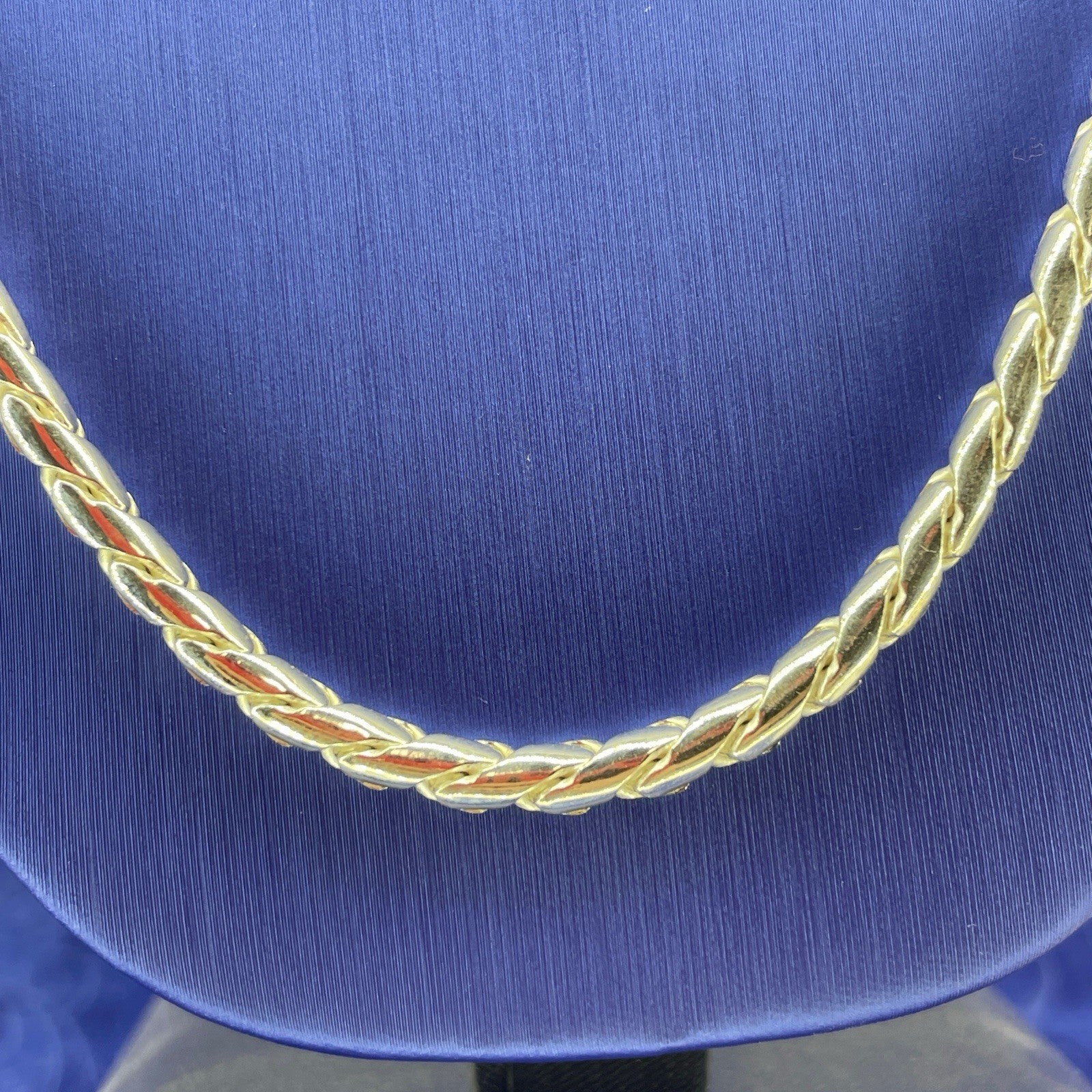 925 Sterling Silver 24” Solid Battuta Rope Style Necklace 54.50g 3.9mm4