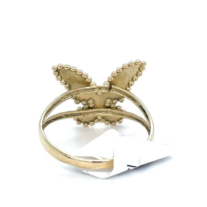 14k Yellow Gold Women’s Polished Butterfly Ring 1.90g Size 71