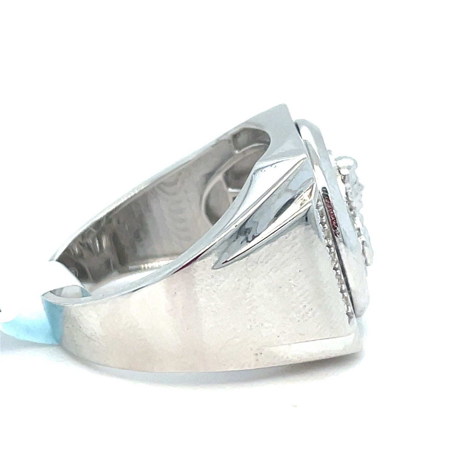 925 Sterling Silver Men’s CZ Mal Verde Ring 8.80g Size 101