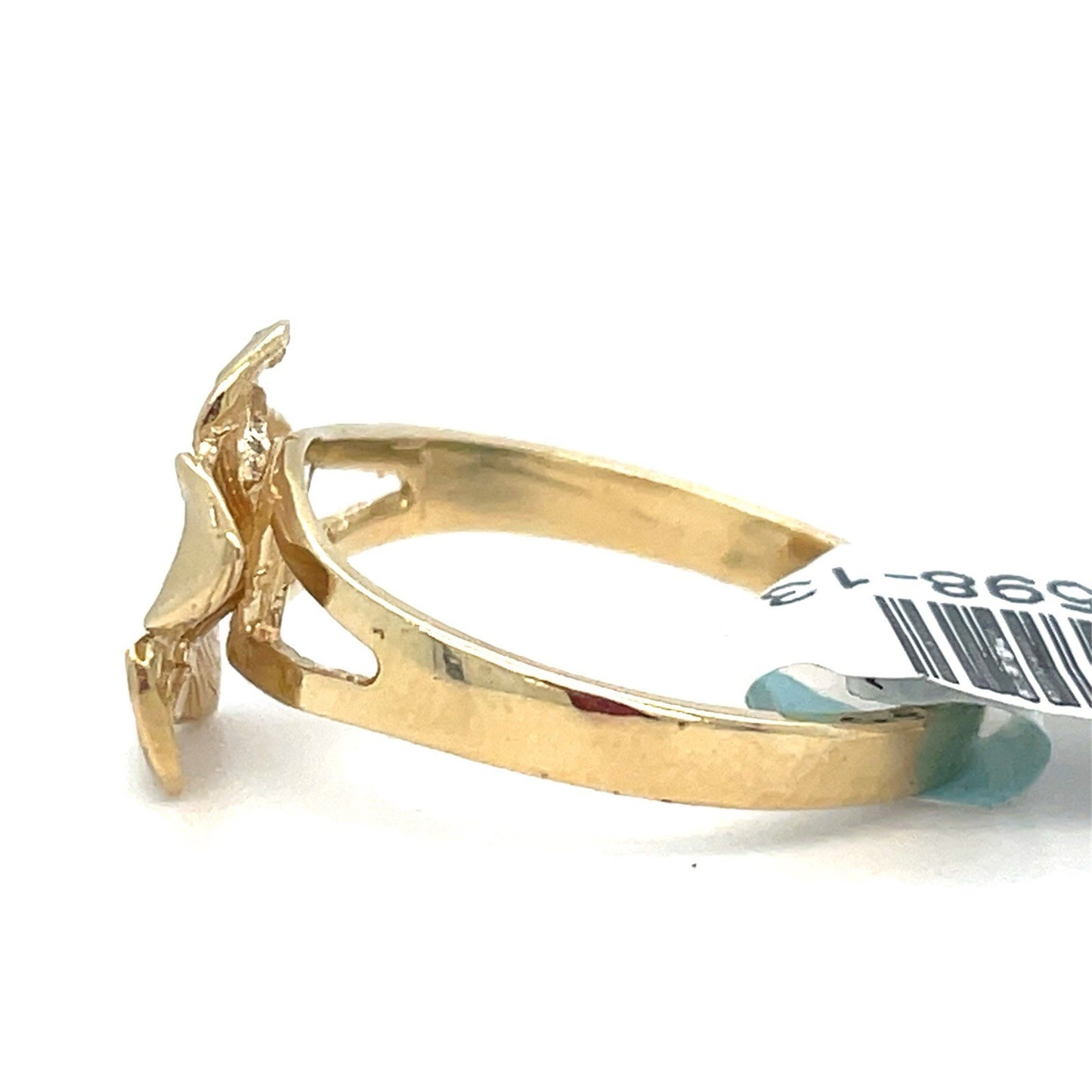 14k Yellow Gold  Women’s Island Flower Ring 2.50g Size 72