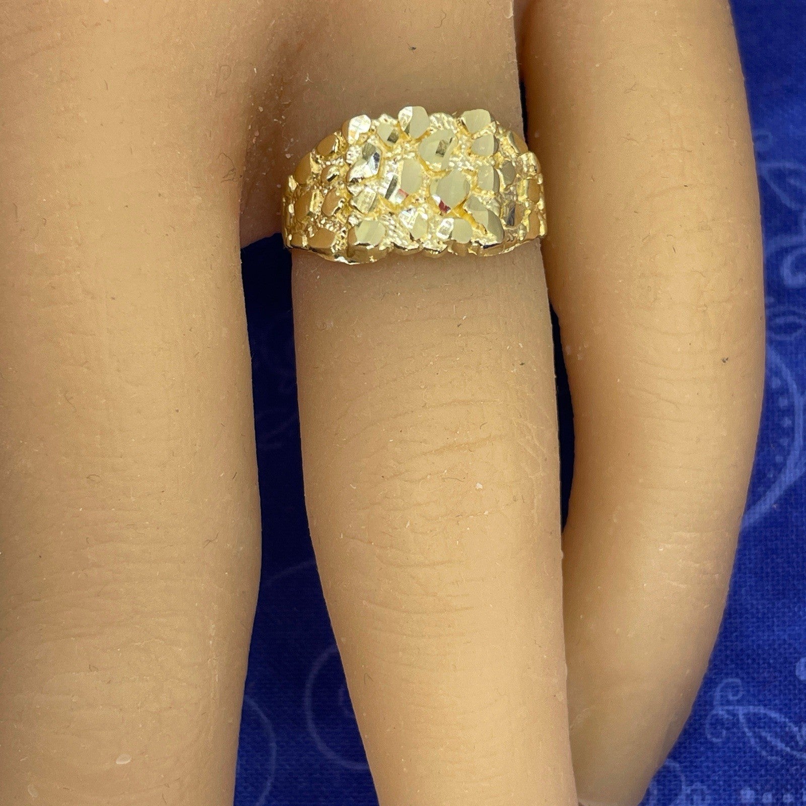 10k Yellow Gold Nugget Ring 2.20g Size 94