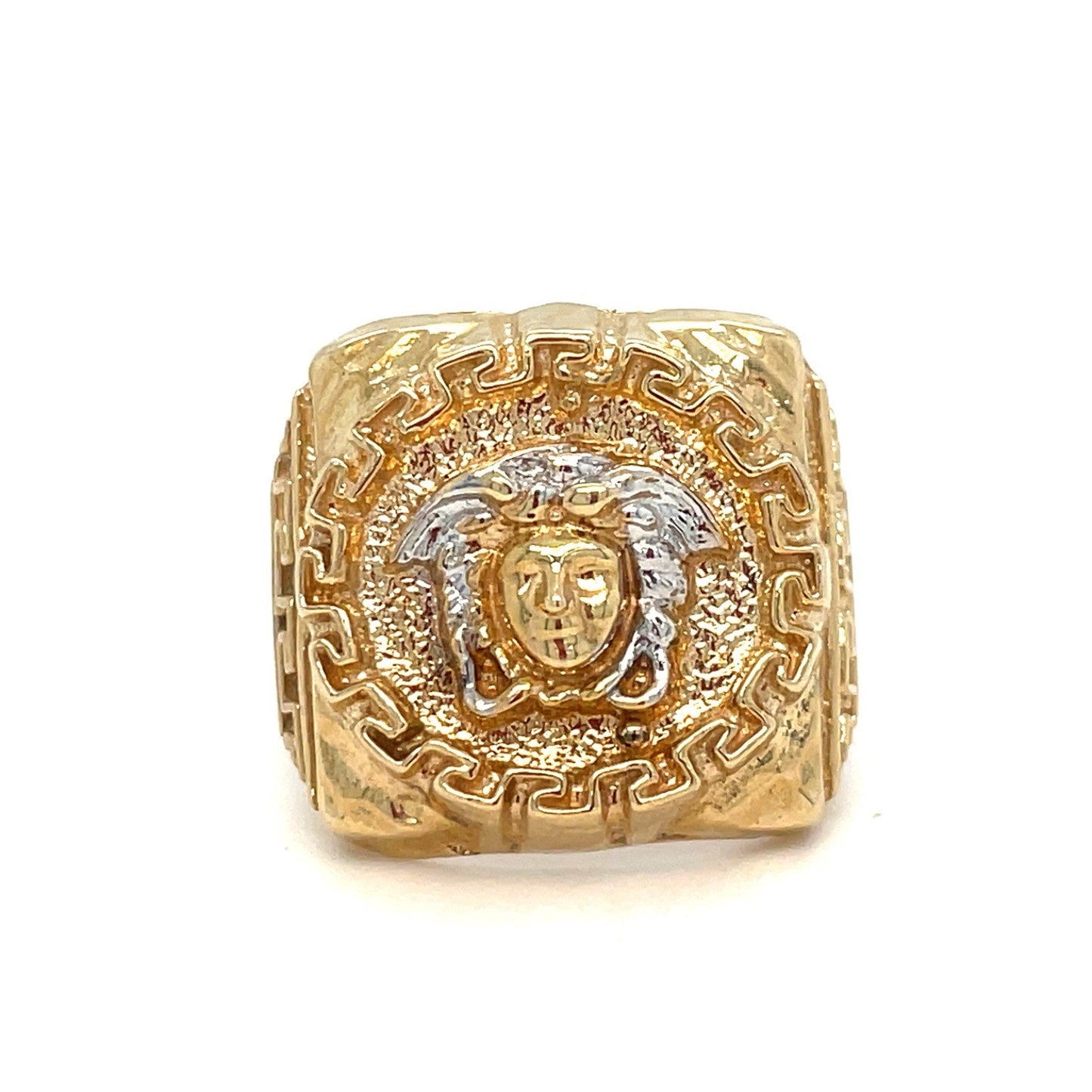 10K Yellow Gold Men’s Versace Design Ring 10.00g Size 90