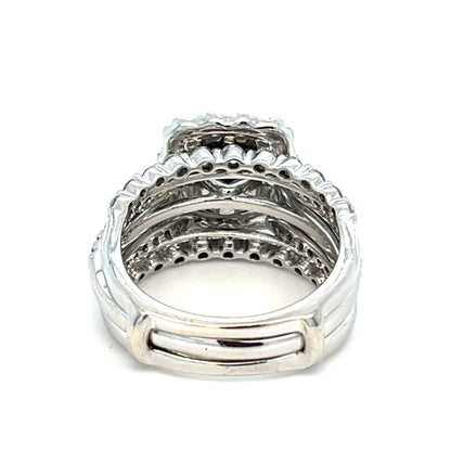 14K W/Gold Jacket Style Diamond Bridal Set Ring 10.30g 1.8CTW SI1 Clarity 6.753