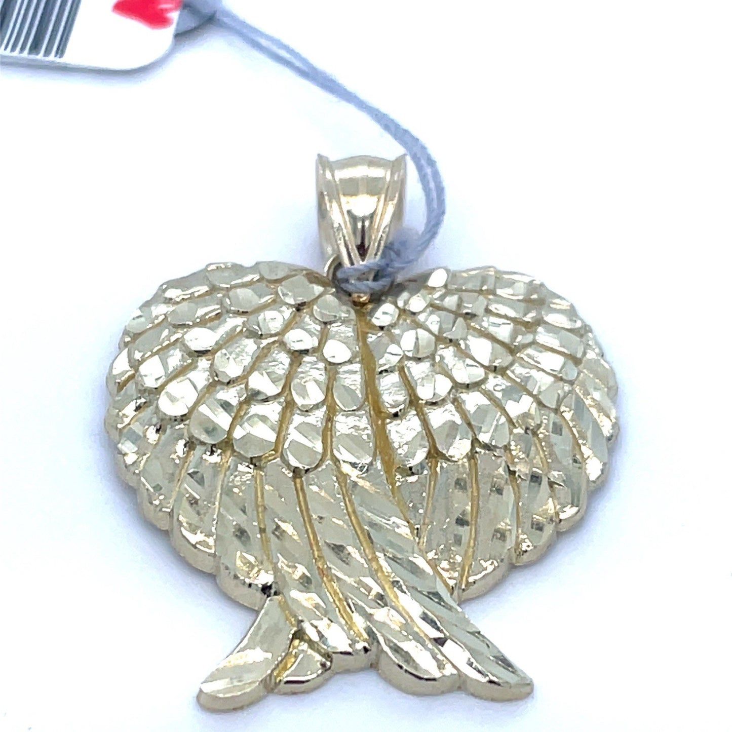 10k Yellow Gold Double Angel Wings Pendant 3.30g1