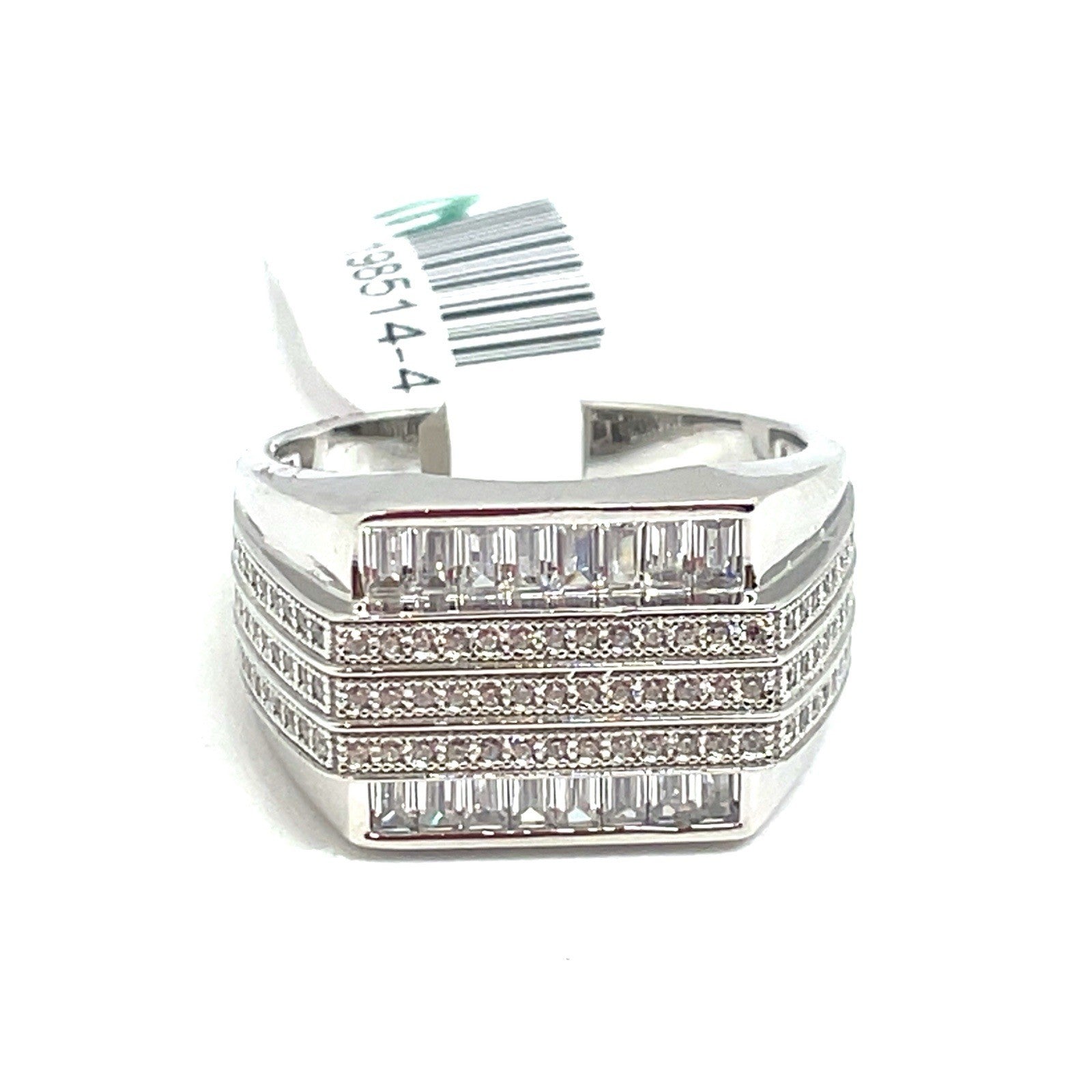 925 Sterling Silver Men’s CZ Ring 8.30g Size 100