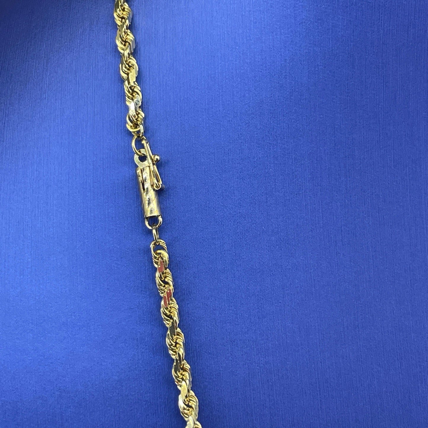 14k Yellow Gold 20” Solid Rope Necklace 16.30g 3.1mm 3