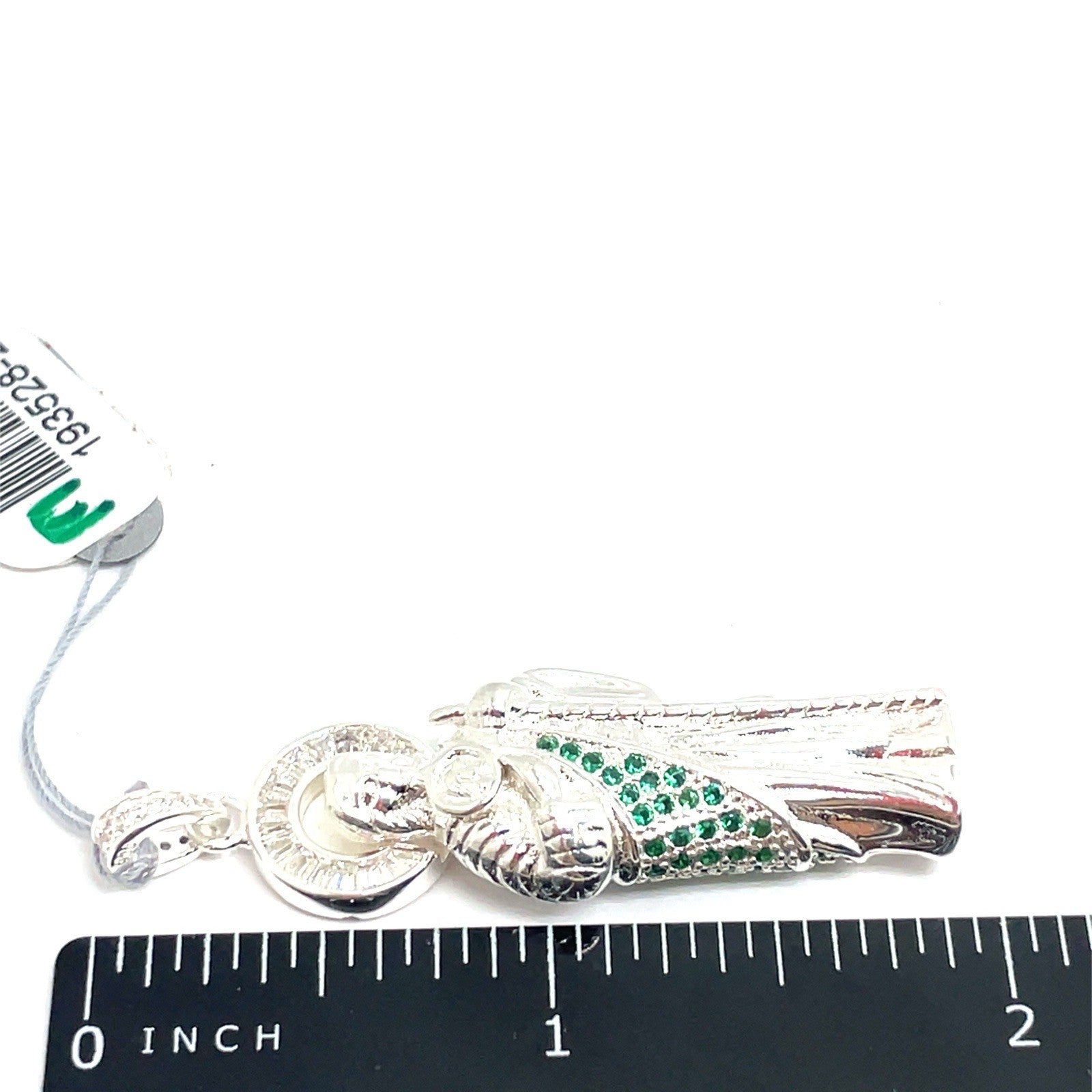 925 Sterling Silver CZ San Judas Pendant 23.10g 2