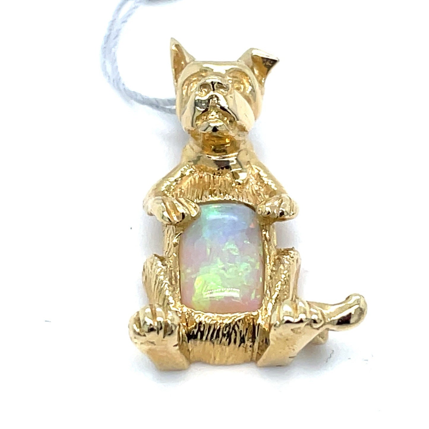 14k Yellow Gold Dog Opal Pendant 5.70g 1