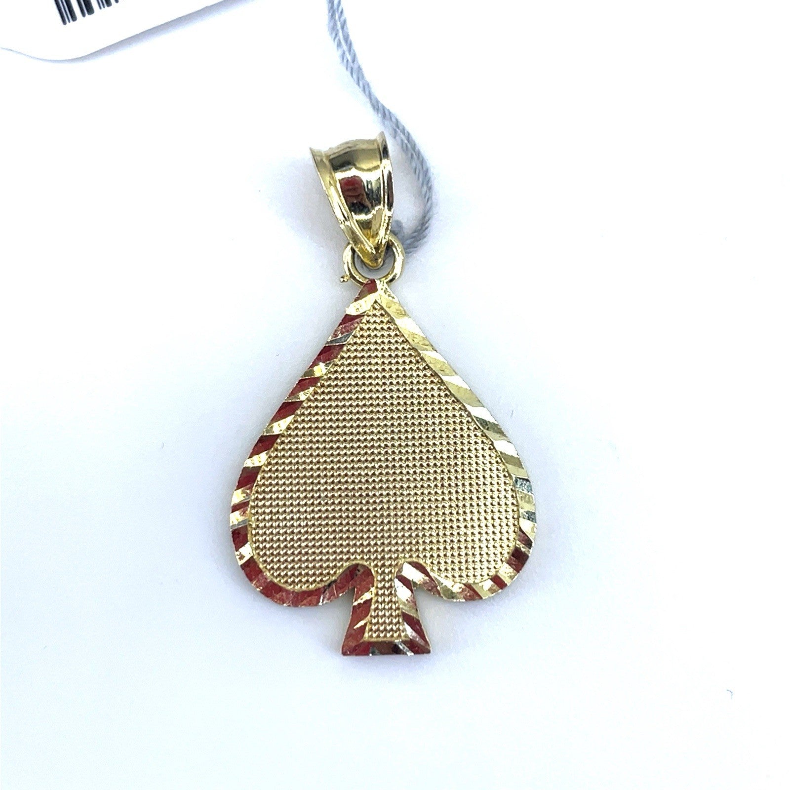 10k Yellow Gold Spade Design Pendant 2.30g0