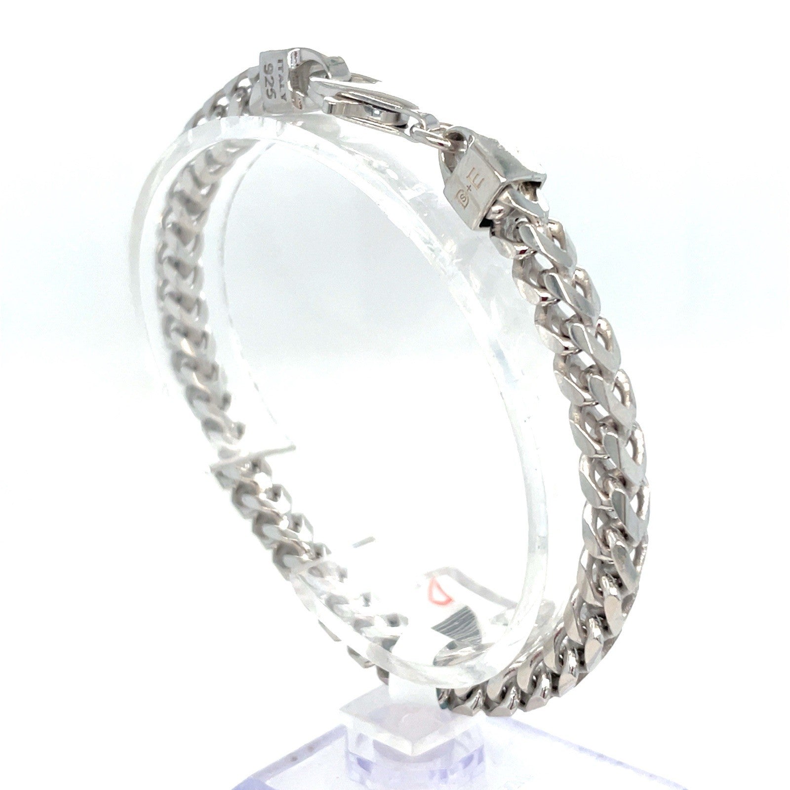 925 Sterling Silver 8” Franco Bracelet 26.5g 5mm 3