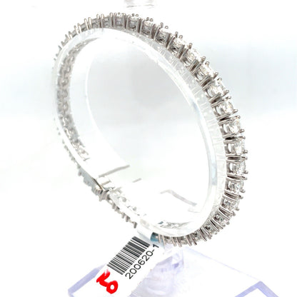 925 Sterling Silver Women’s 7” Moissanite Tennis Bracelet 12.80g 4mm 10CTW2