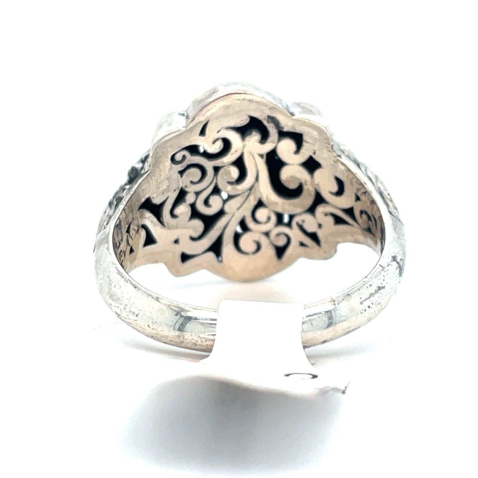 925 Sterling Silver Women’s Two Tone Butterflies Ring 5.45g Size 82