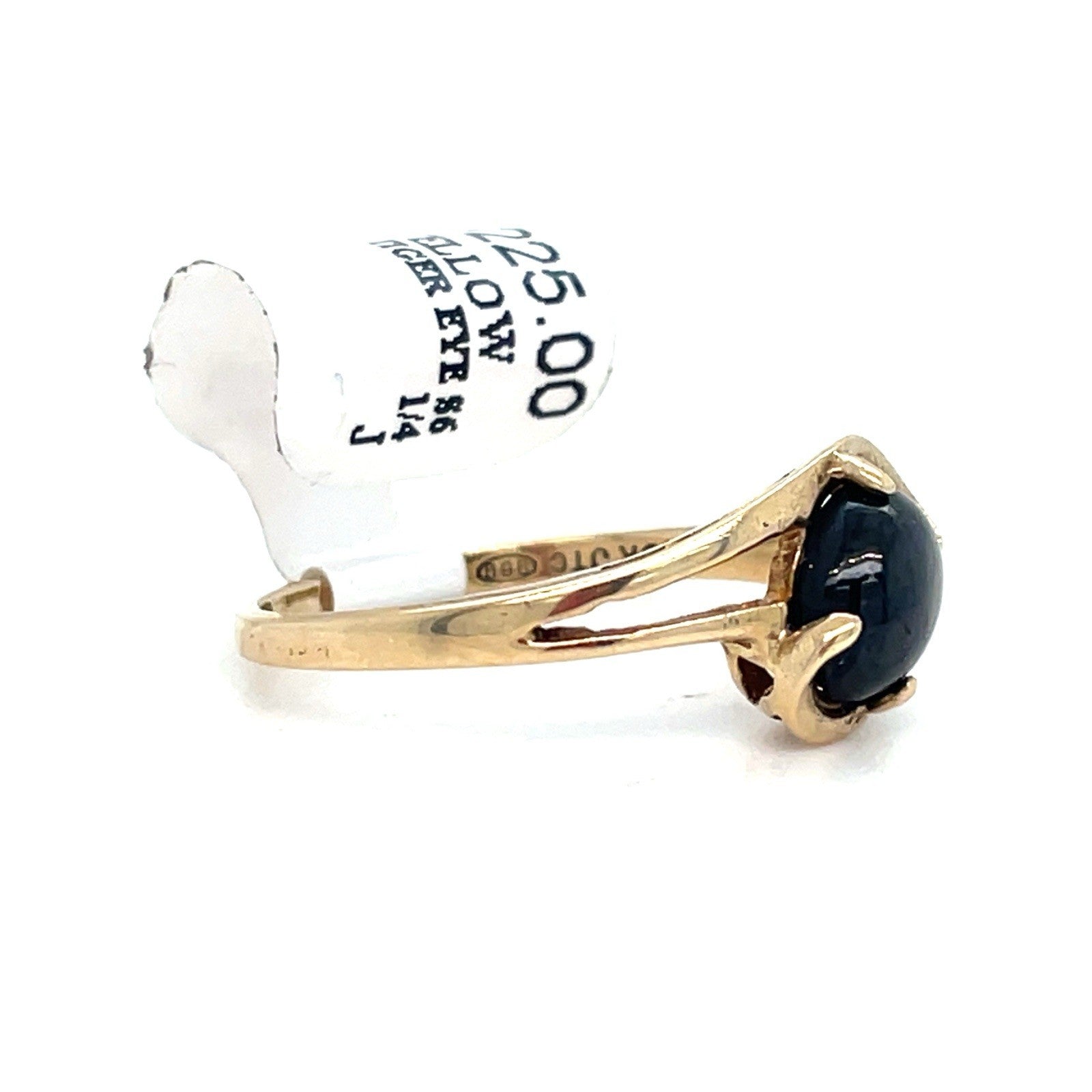 10k Yellow Gold Women’s Oval Tiger Eye Ring 1.90g Size 6.251