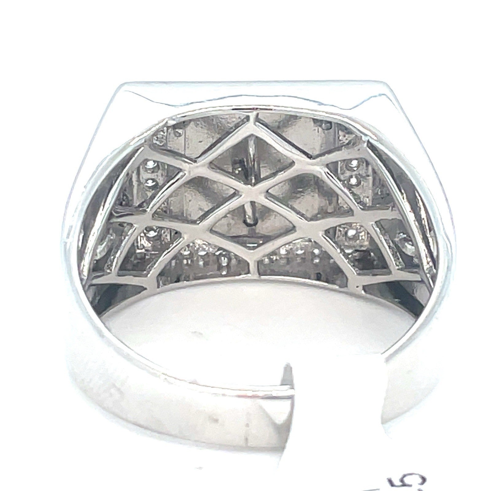 925 Sterling Silver Men’s CZ Free Mason Ring 7.76g Size 112
