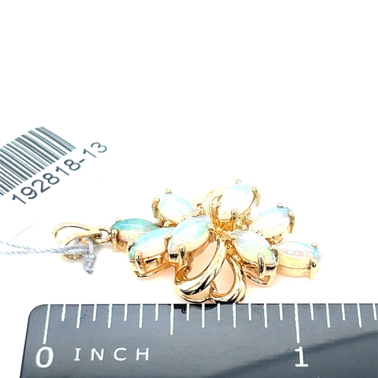 14k Yellow Gold Women’s Opal Swirls Pendant 2.70g 3