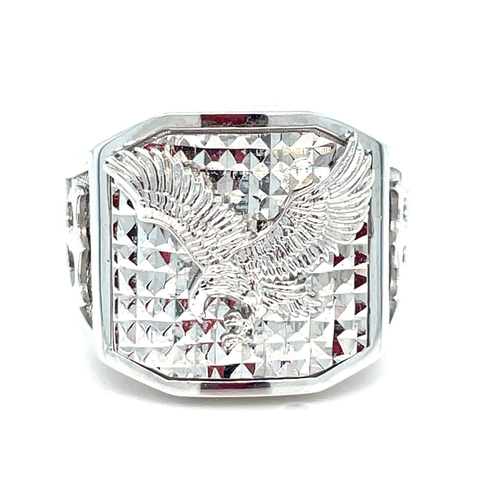 925 Sterling Silver Men’s Eagle Ring 8.26g Size 100