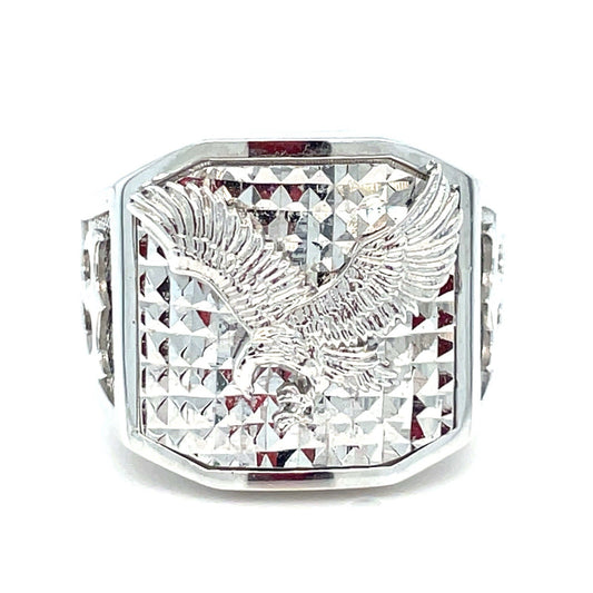 925 Sterling Silver Men’s Eagle Ring 8.26g Size 100
