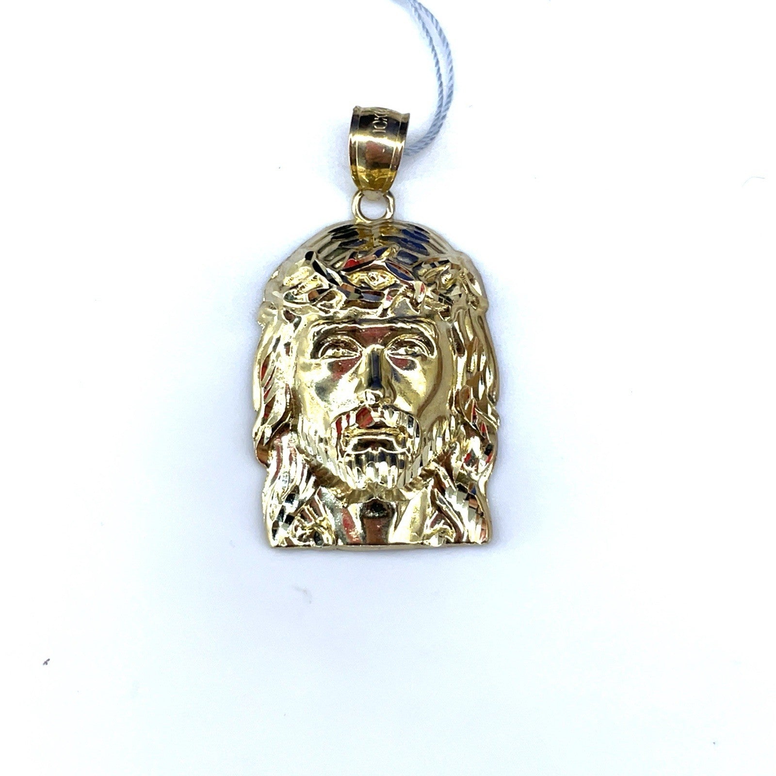 10k Yellow Gold 3D Jesus Pendant 3.45g0
