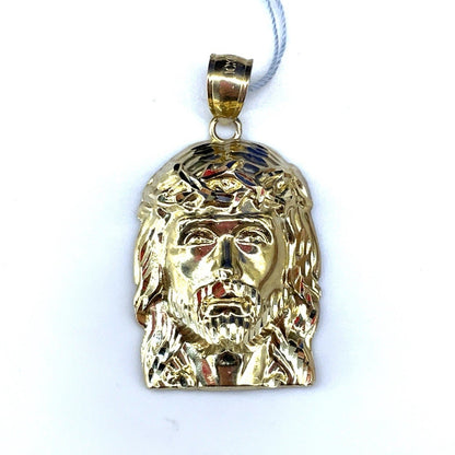 10k Yellow Gold 3D Jesus Pendant 3.45g0