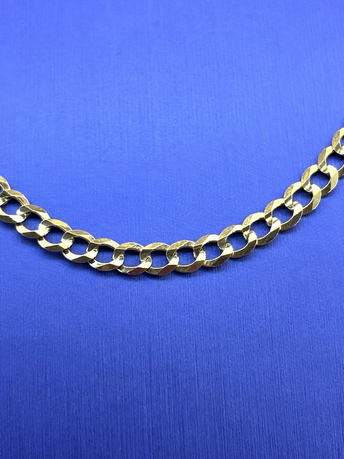 14k Yellow gold 18 inch solid flat Cuban necklace 4.6 mm 11.2 g brand new1