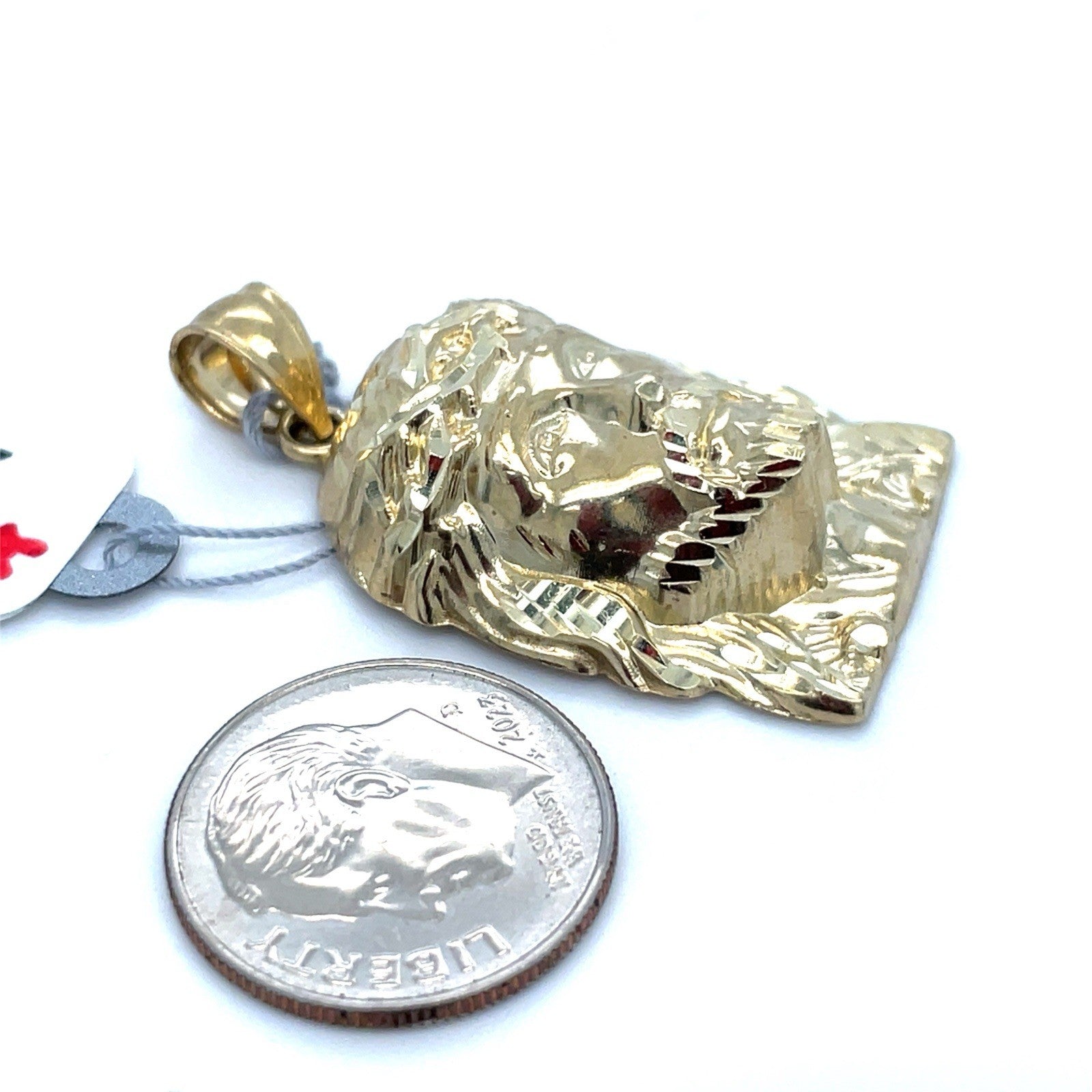 10k Yellow Gold 3D Jesus Pendant 3.45g2