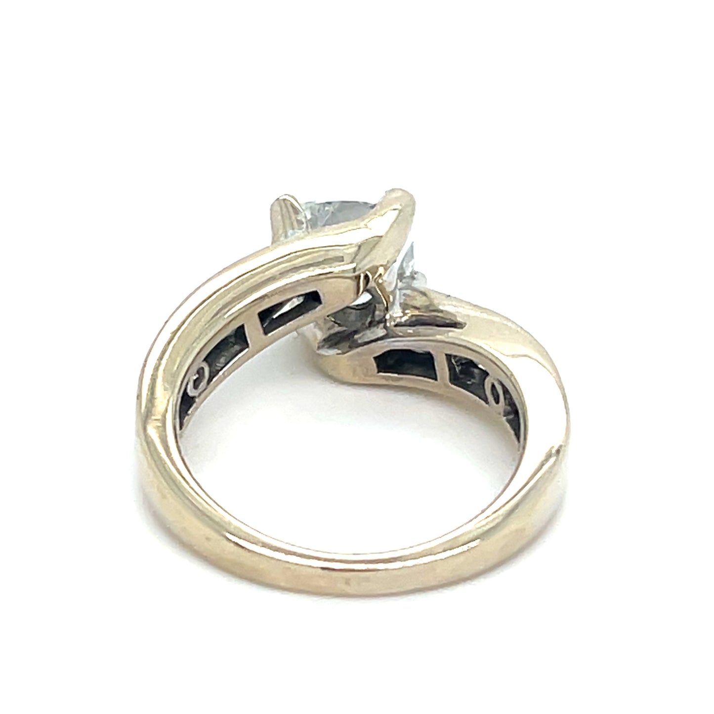 14K White Gold Natural Diamond cushion cut Engagement Ring | 2.08 CT Cushion Cut with 10 round diamonds 2.7TCW, Size 7