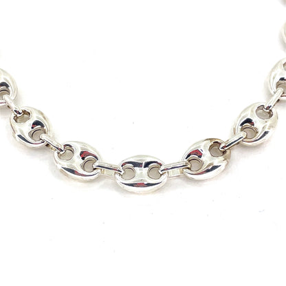 Sterling Silver Men’s Necklace | Puff Mariner Style, 22 inch