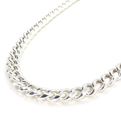 Sterling Silver Necklace | Hollow Miami Cuban Link Design – 24 inch