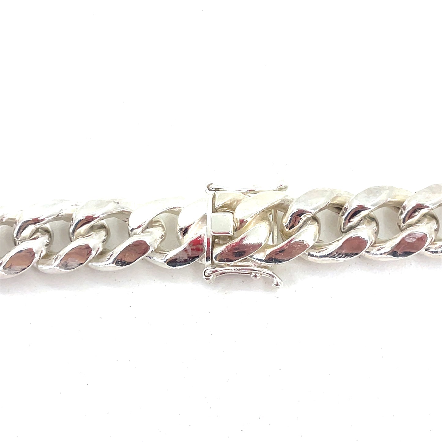 Sterling Silver Necklace | Hollow Miami Cuban Link Design – 24 inch