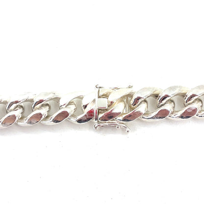 Sterling Silver Necklace | Hollow Miami Cuban Link Design – 24 inch