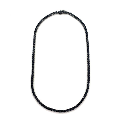 Sterling Silver Necklace | CZ Tennis Design, 18 INCH