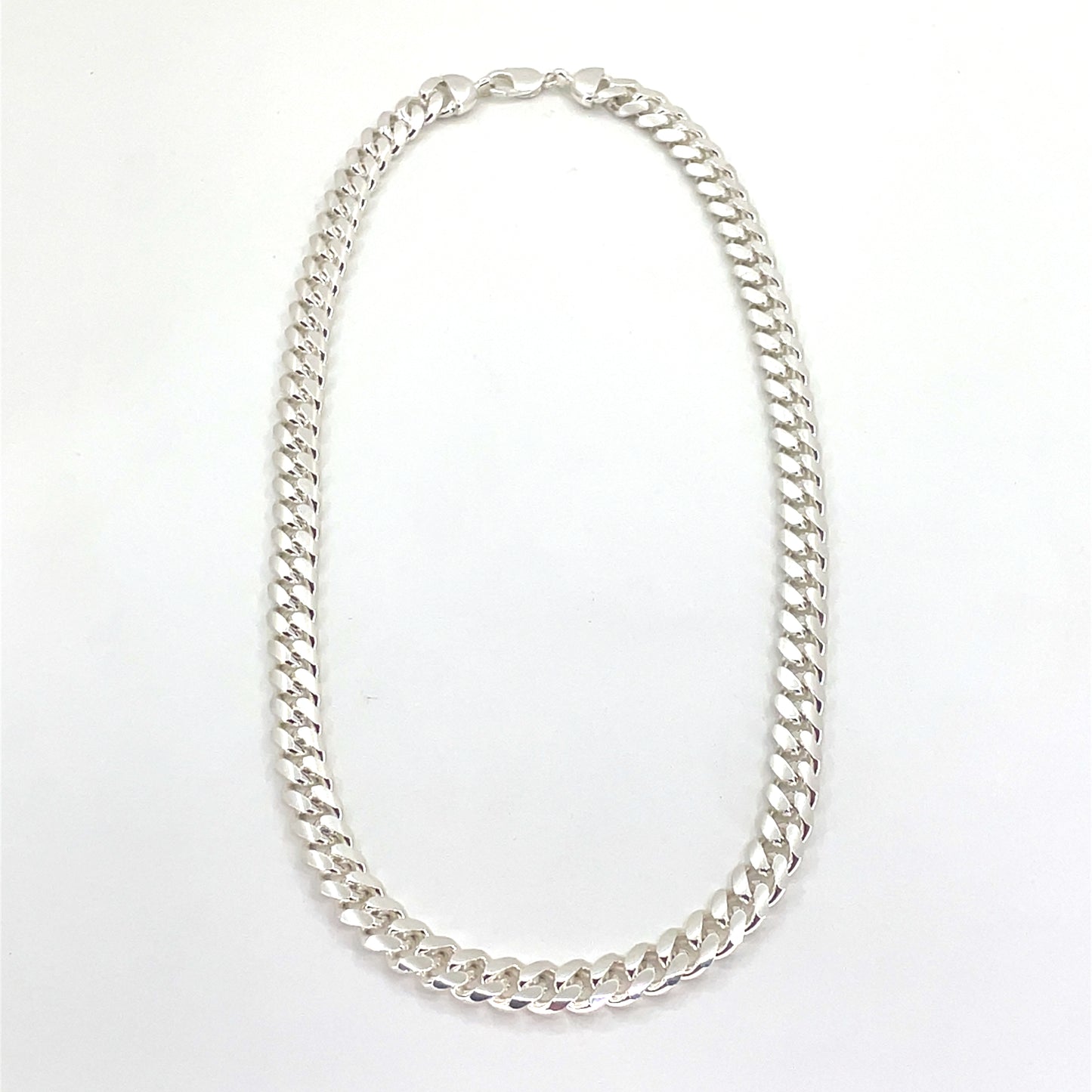 925 Sterling Silver Solid Miami Cuban Link Curb Men’s Necklace