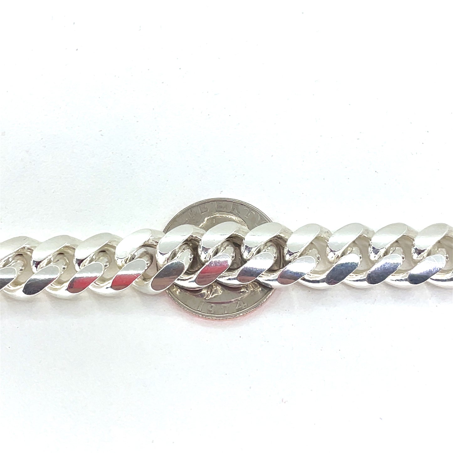 925 Sterling Silver Solid Miami Cuban Link Curb Men’s Necklace