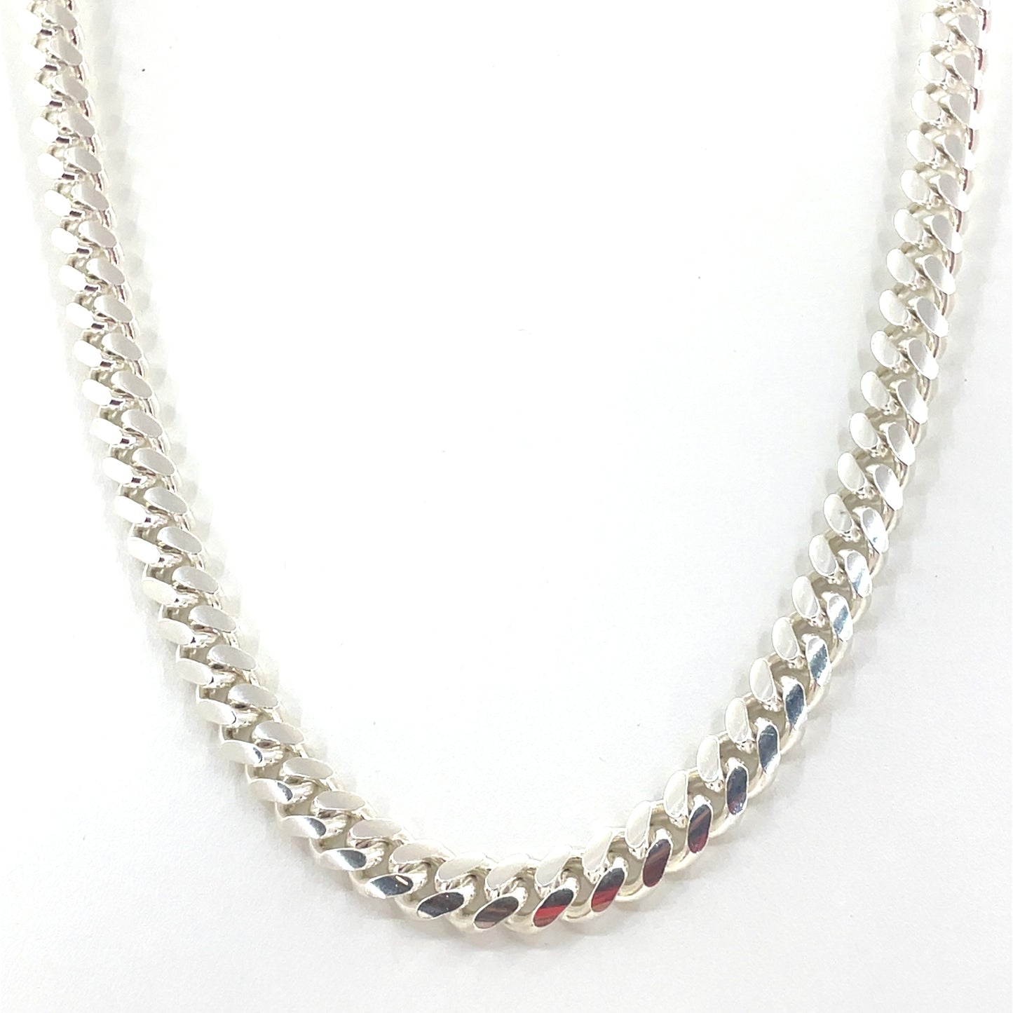 925 Sterling Silver Solid Miami Cuban Link Curb Men’s Necklace