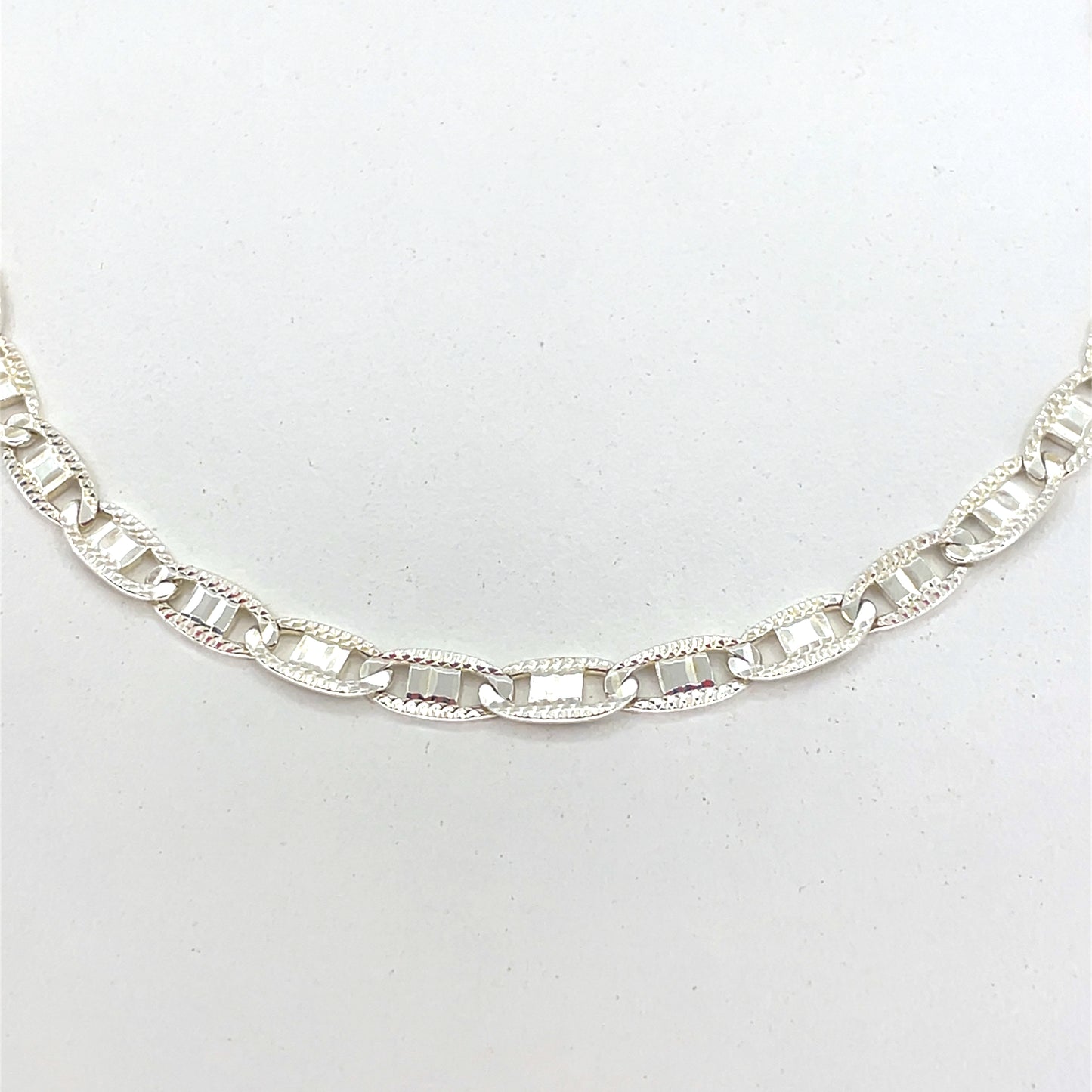 Sterling Silver Necklace | Valentino Style, 20 inch