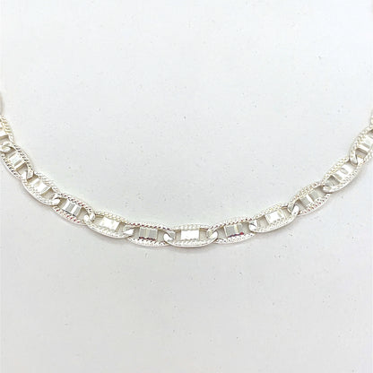 Sterling Silver Necklace | Valentino Style, 20 inch