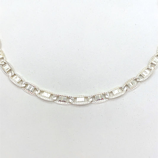 Sterling Silver Necklace | Valentino Style, 20 inch